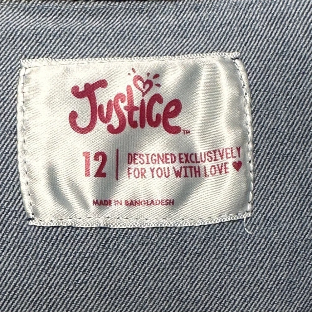 Harry Potter Fans! Harry Potter fabric on an Upcycled Justice Denim Jacket, 12
